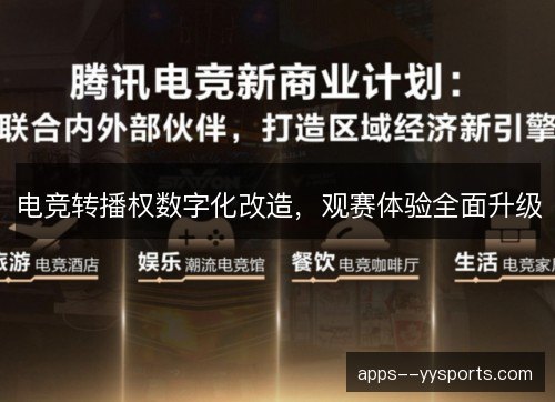 电竞转播权数字化改造,观赛体验全面升级 电竞转播权数字化改造,观赛体验全面升级